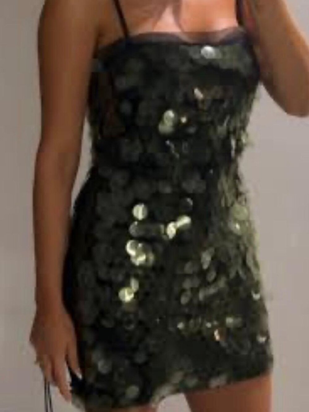 Gianni Bini Emory NWT Paillette Sequin Mini Shift Dress Size 10